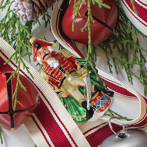 Miniatura 9 de Adornos de Navidad Kurt Adler de edición limitada de 3 pulgadas, adornos de cascanueces soldado para árbol de Navidad, adornos de Navidad de vidrio