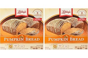 Savory Libby's Pumpkin Bread Kit with Cinnamon Icing, Pack of Two