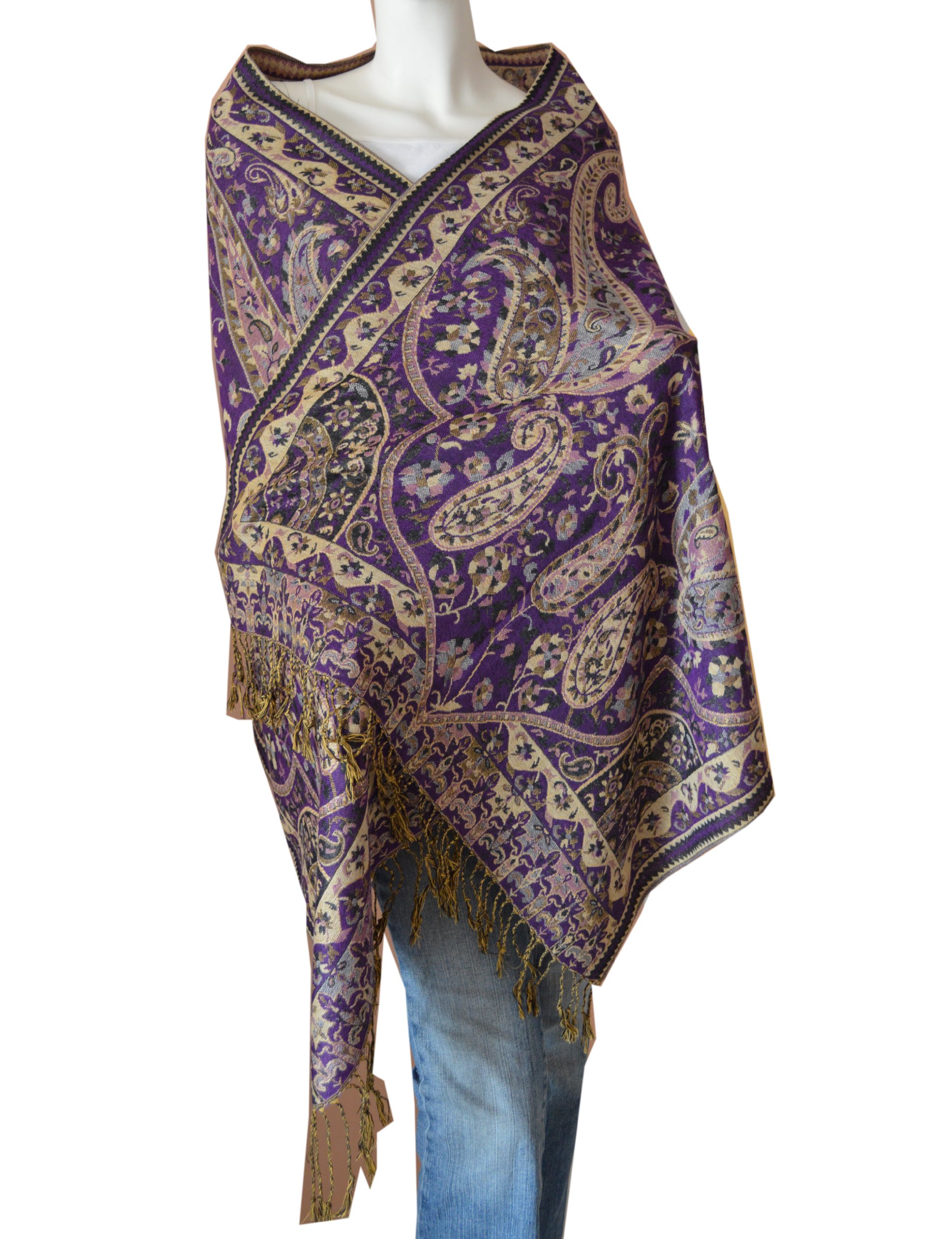 Women's Triplelayer Pashmina Shawl Wrap