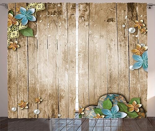 Miniatura 3 de Ambesonne Cortinas de hongos, composiciones Trippy Swirls Eyes Dreamlike, cortinas de ventana para sala de estar, dormitorio, juego de 2 paneles,