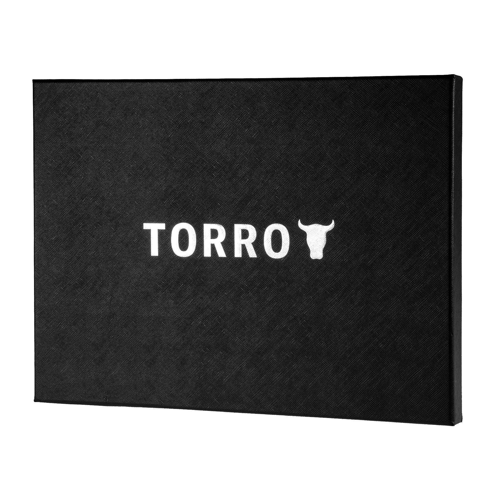 TORRO Bolsa para portátil - Bolso bandolera de piel auténtica compatible con portátil o MacBook de 13/14 pulgadas