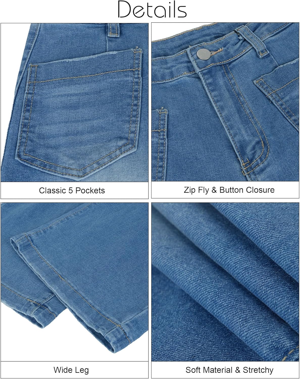 Women's Wide Leg Jeans High Waisted Stretchy Straight Leg Baggy Jeans Loose Fit Ankle Denim Pant Trendy 2025. - Image 4