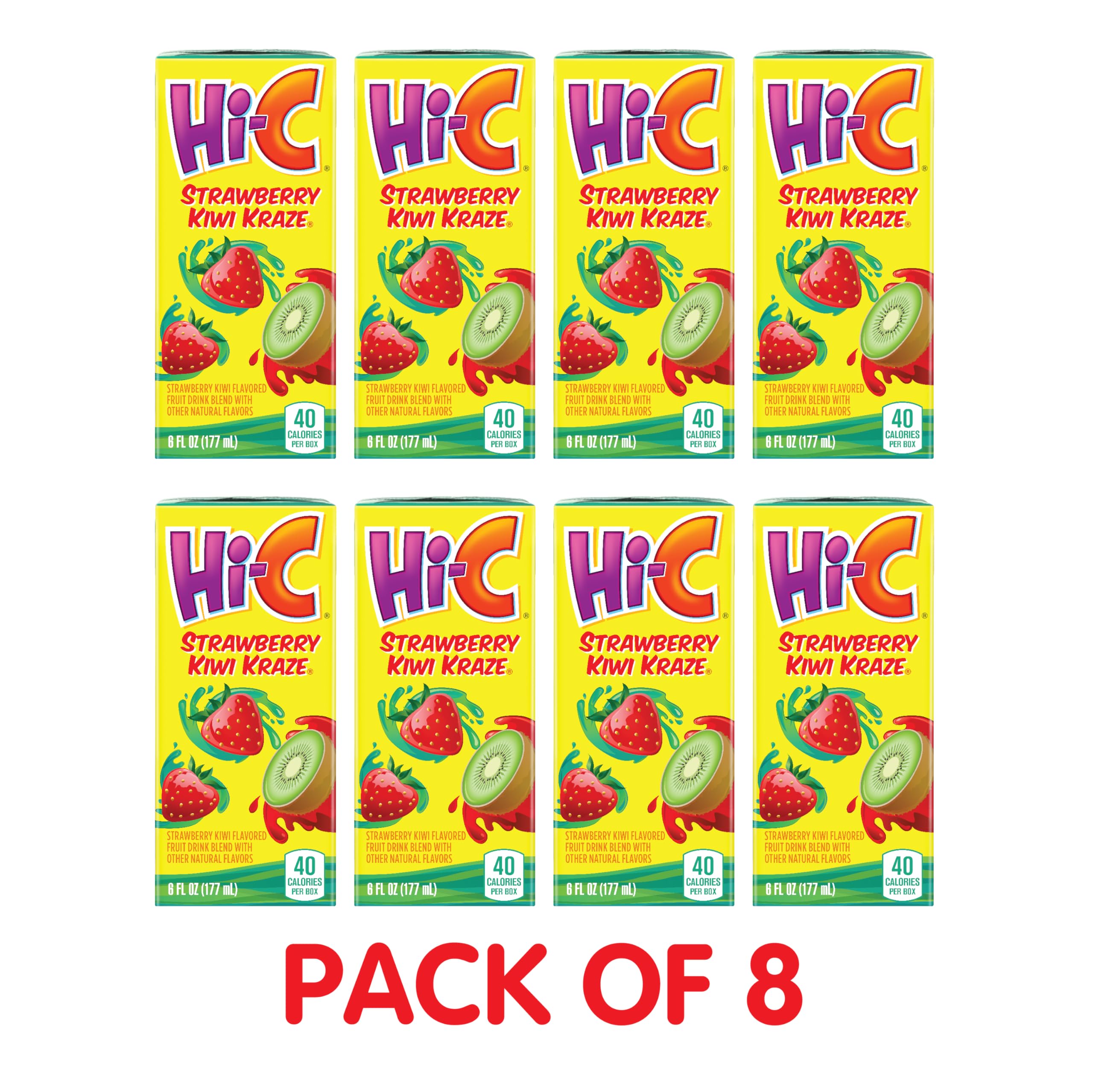 HI-C Strawberry Kiwi Kraze 6oz 8pk