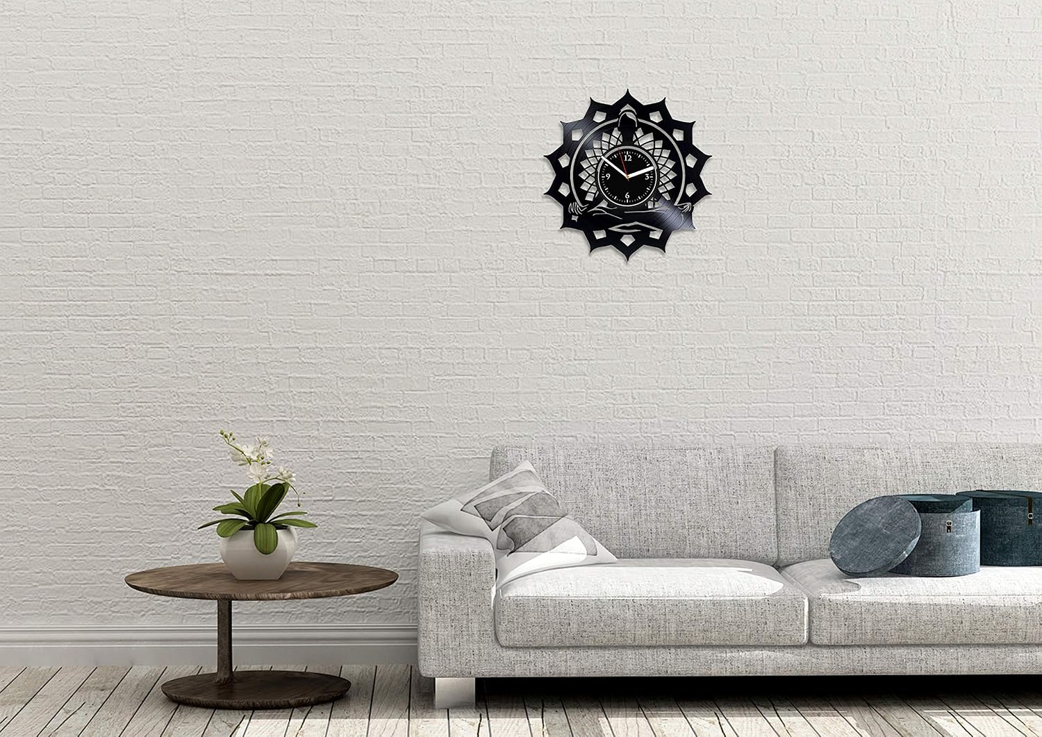 Clock Yoga Clock Yoga Vinyl Record Wall Clock Meditation Gift For Woman Yoga Gift Hockey Vinyl Record Clock Yoga Wall Clock Yoga Vinyl Clock Xmas Gift Meditation Clock Sport Gift