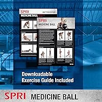 Vista 5 de SPRI Pelota medicinal - Pelota de entrenamiento de ejercicio para entrenamiento de resistencia - Superficie texturizada resistente de paredes