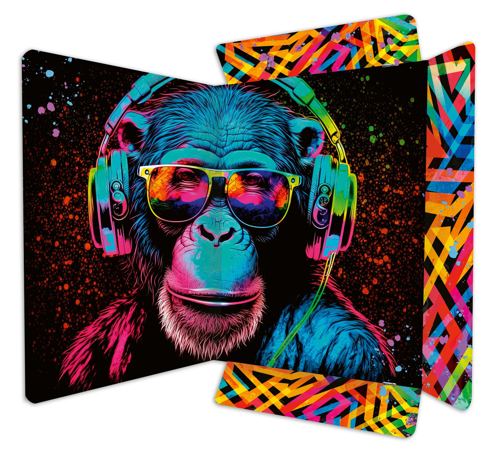 RNK 46337 - Portfolio Folder Neon 240 x 330 mm, Pack of 3, Document Folder for DIN A4, with Elastic Closure - Image 2