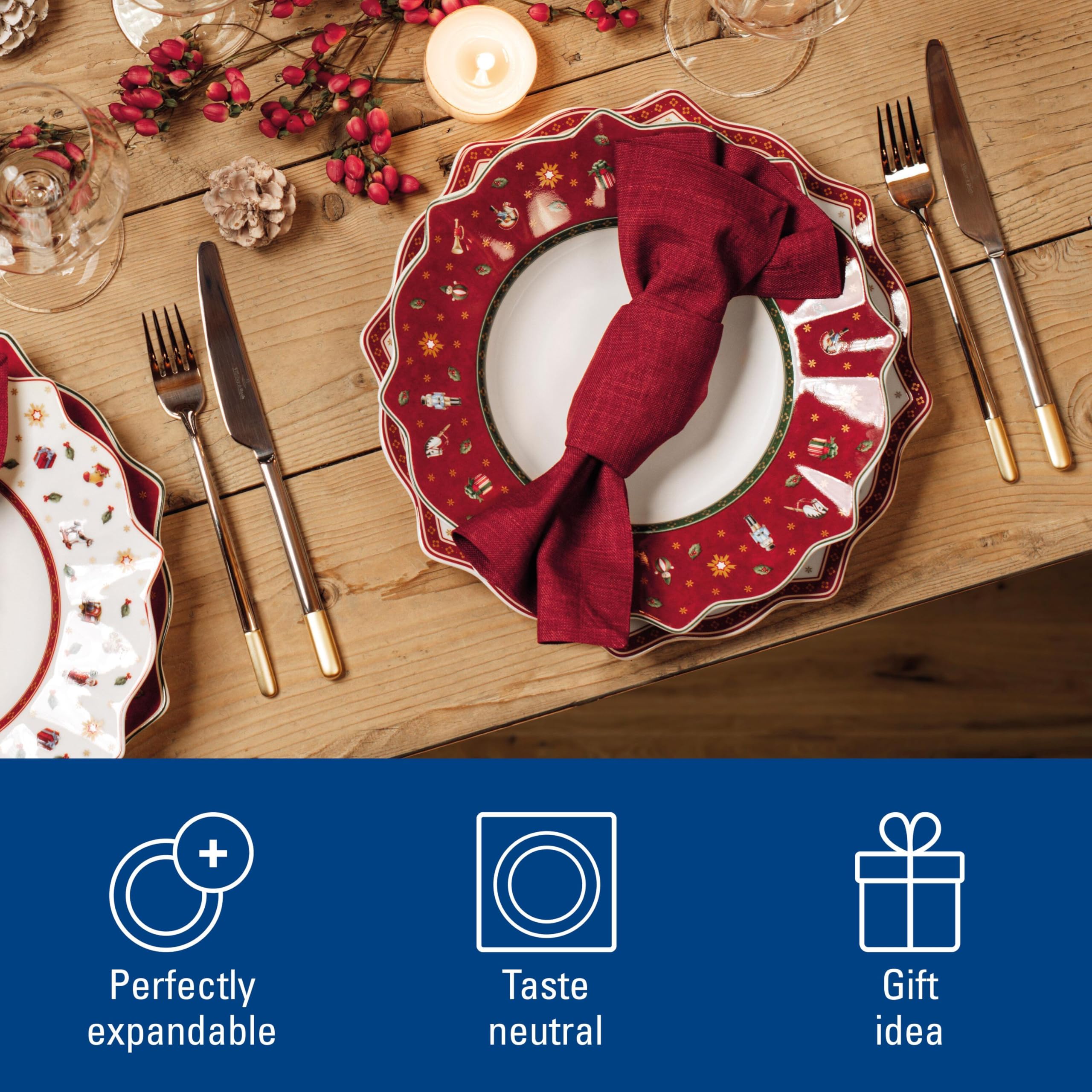 Villeroy & Boch Toy'S Delight Talerz Obiadowy, Czerwony, 29 cm