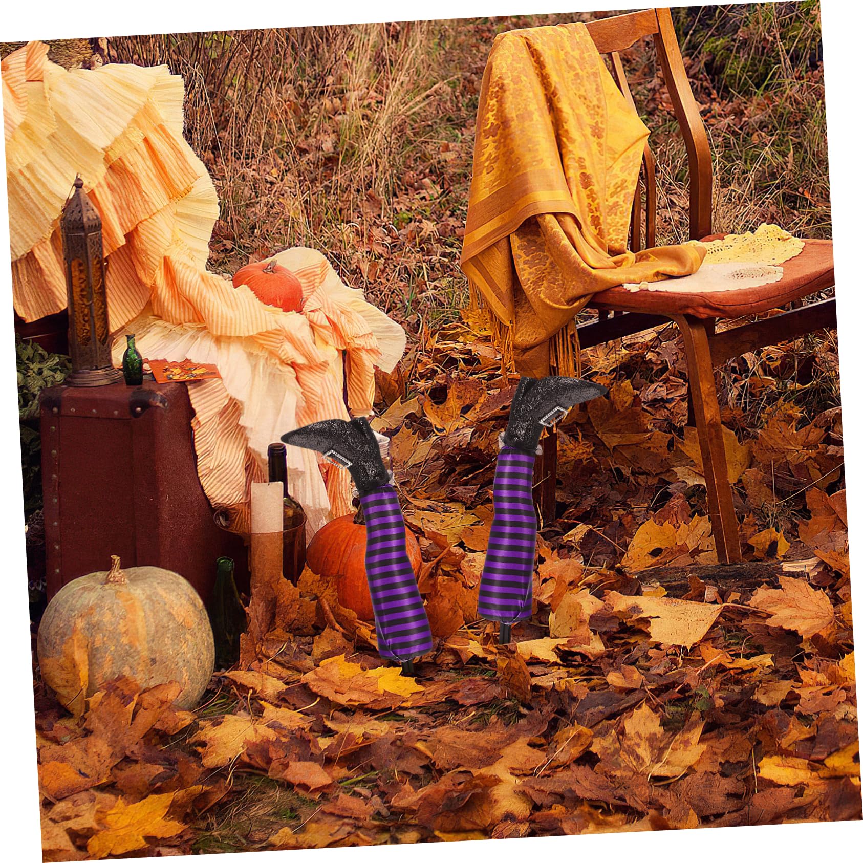 Happyyami Einzigartige Hexenbeine Mit Halloween- Für Gartenparty-Dekorationen Einfach Zu Platzieren Geeignet Für Den Außenbereich