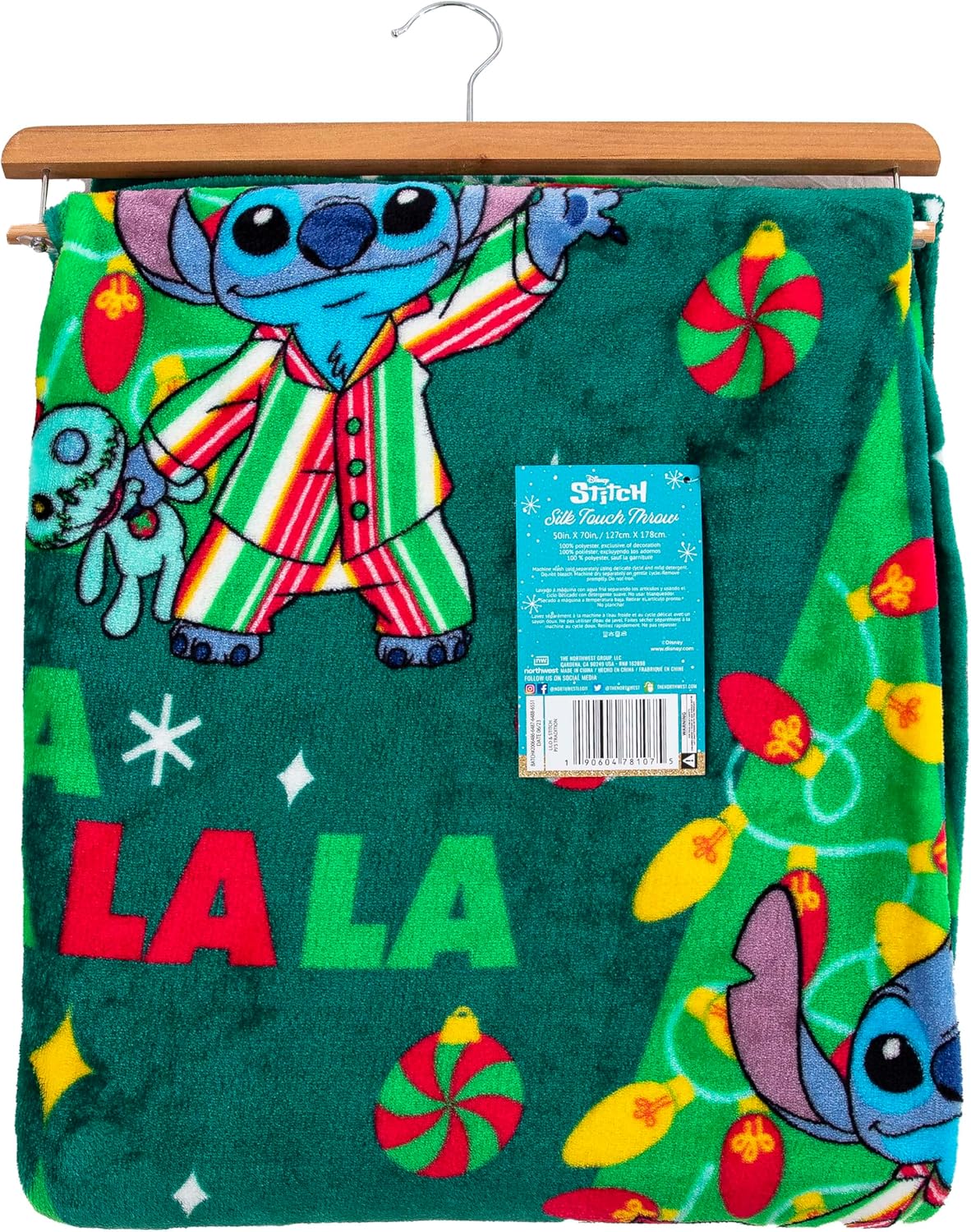NORTHWEST Lilo and Stitch Silk Touch Throw Blanket, 50" x 70", PJ's Tradition - Image 6