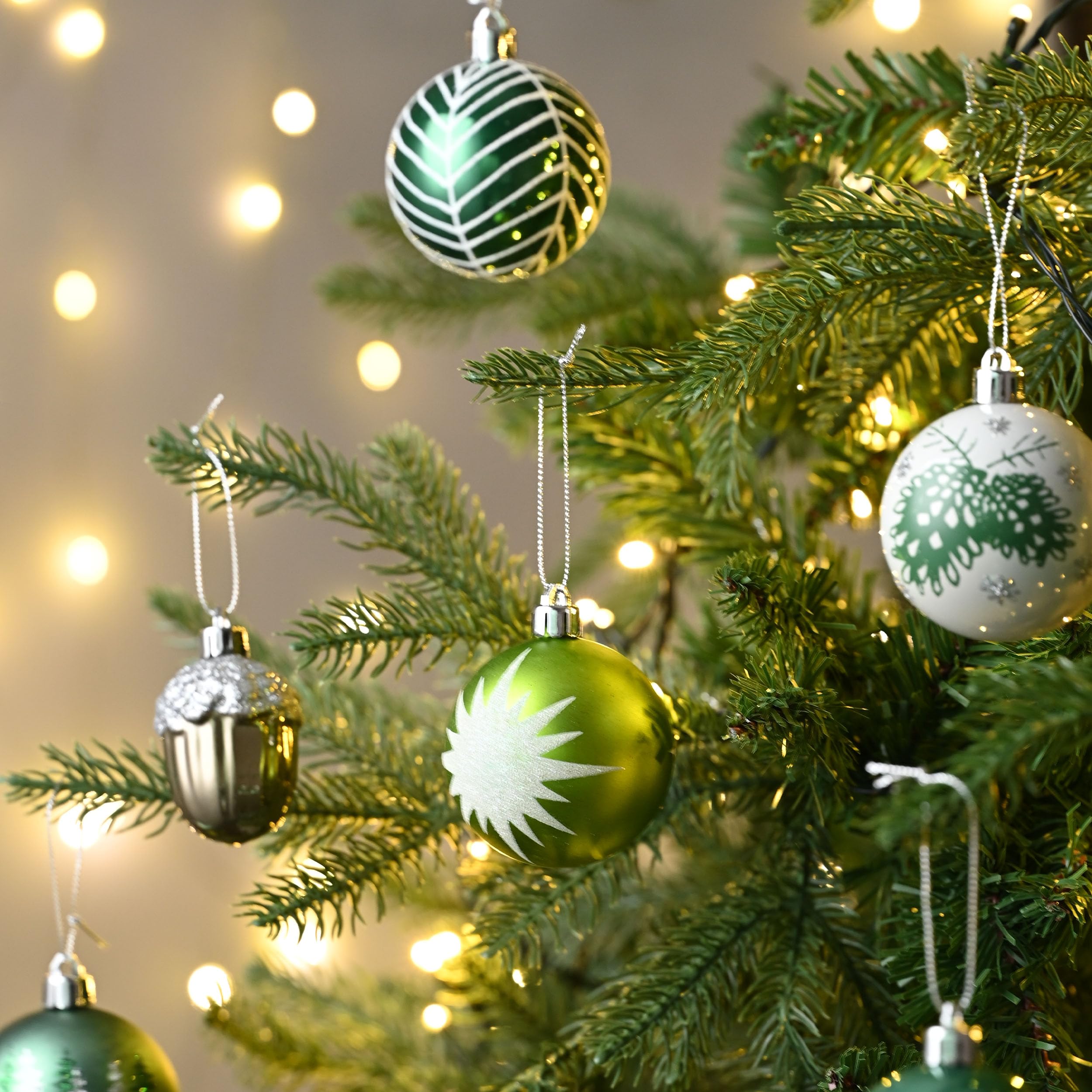 Gouden Kerstballen - 52 Stuks - Perfecte Versiering voor een Feestelijke Sfeer
