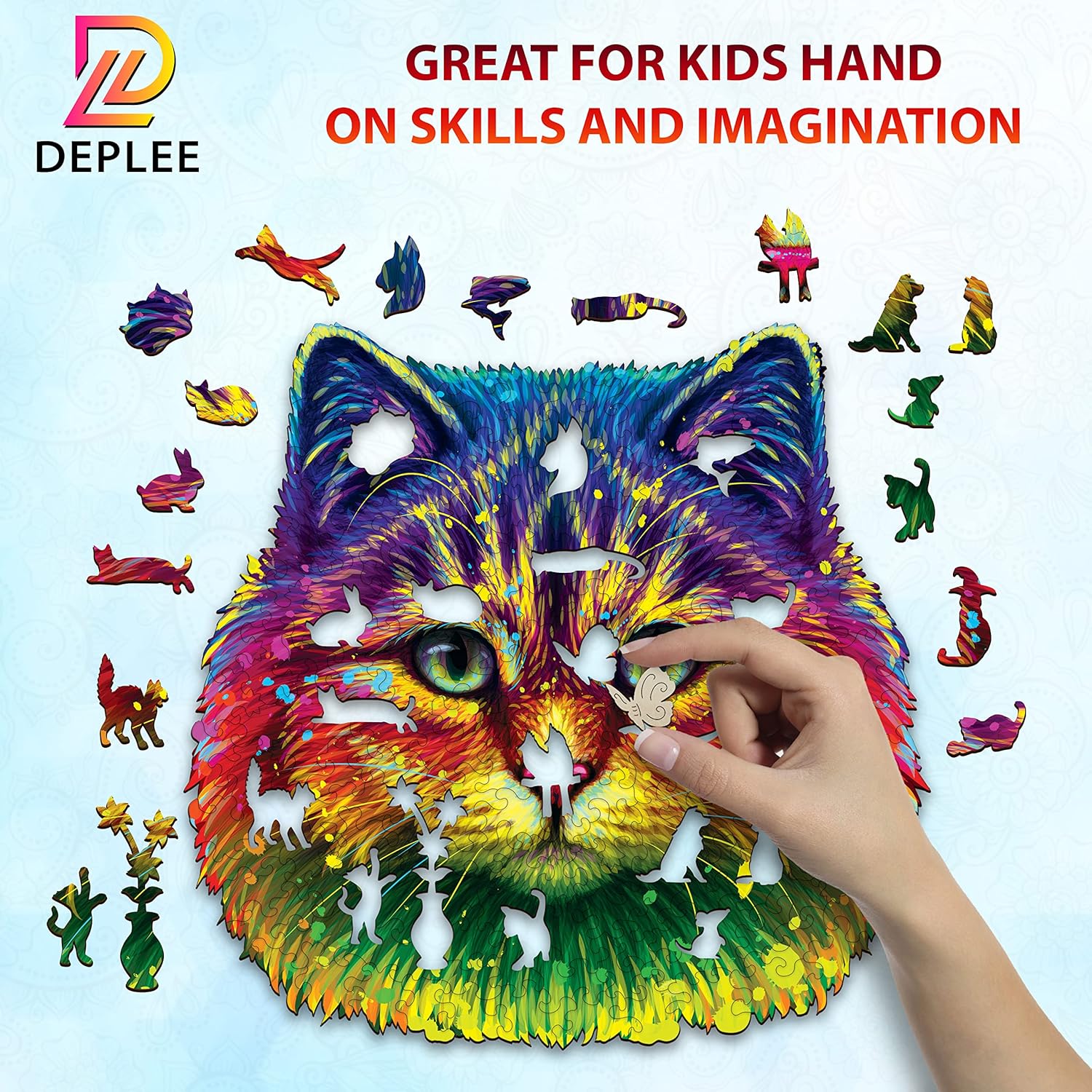 Wooden Puzzles for Adults Cat Wooden 