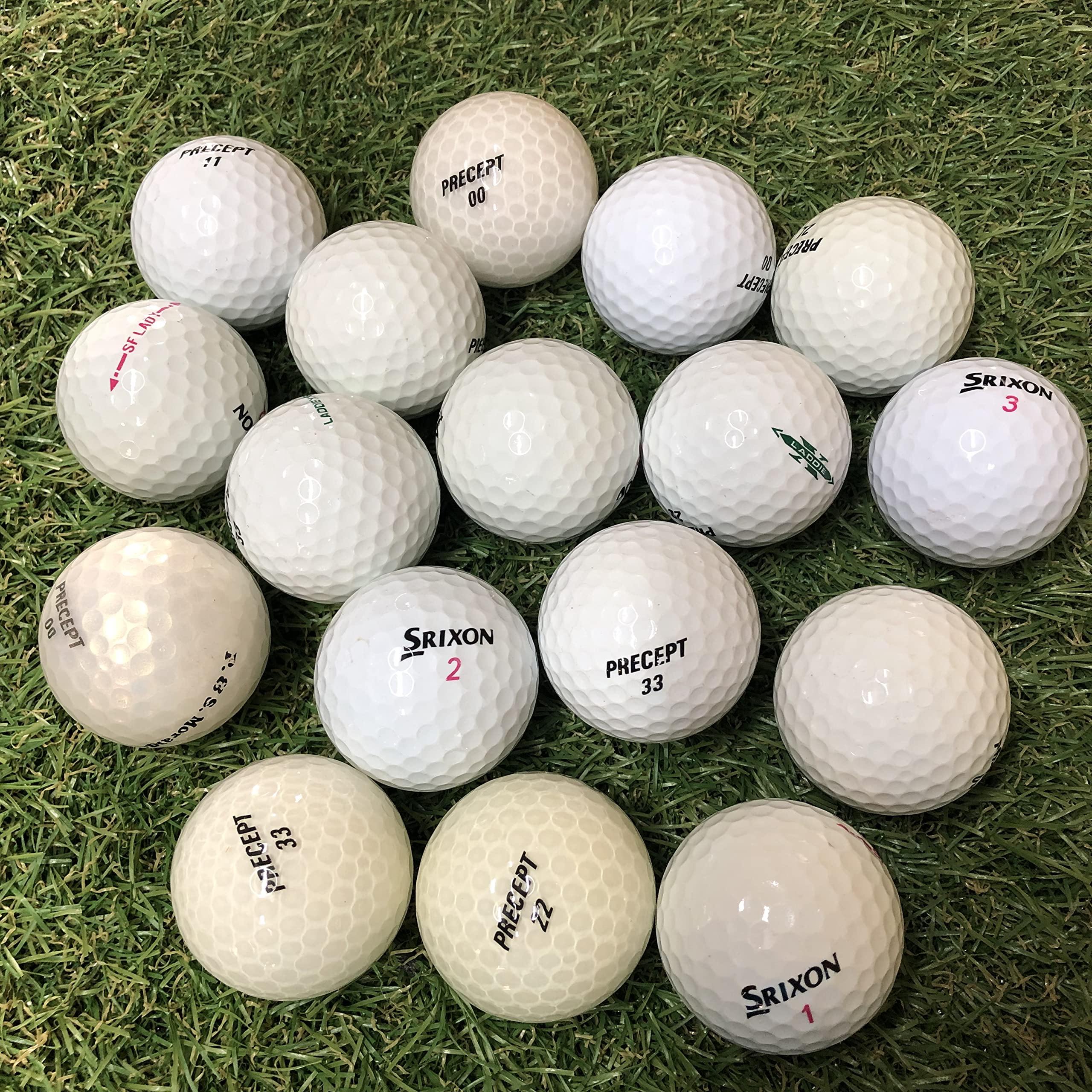 100 Lady Lakeballs Mix Damen AA/A B, Weiß