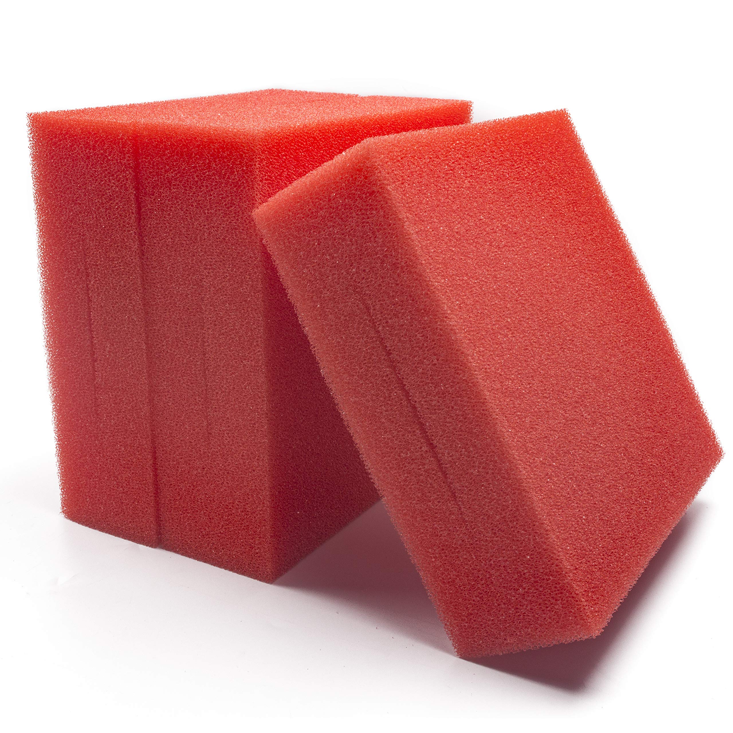 Ltwhome Fine Compatible Replacement Foam Filter Sponge Fit For Oase Biotec 5/10/30, Red (Pack Of 3)