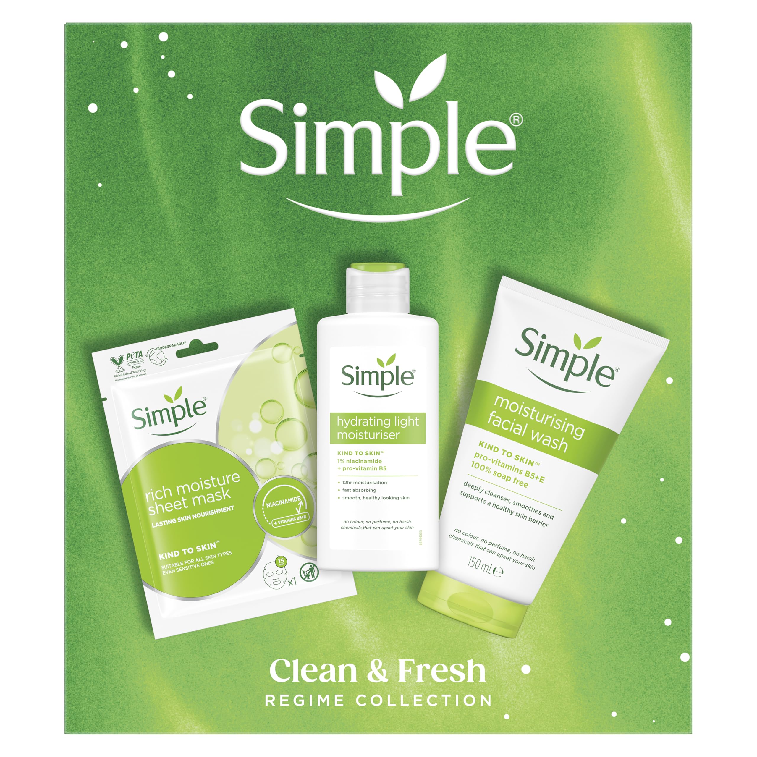 Simple Gift Set Simple Clean & Fresh Regime Collection With A Facial