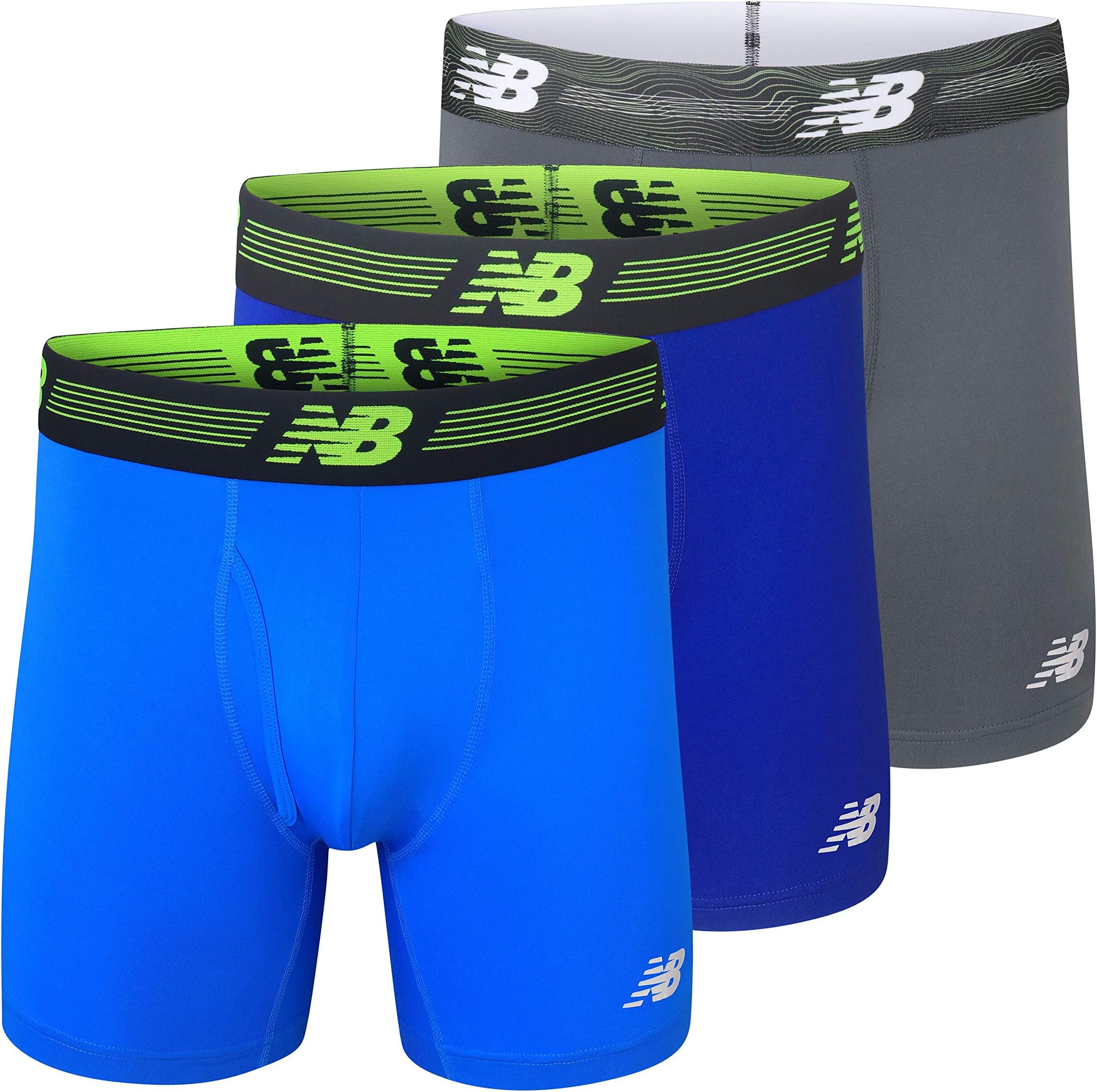 Men's 6" Boxer Brief Fly Front with Pouch, 3-Pack