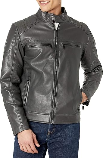 dkny leather jacket