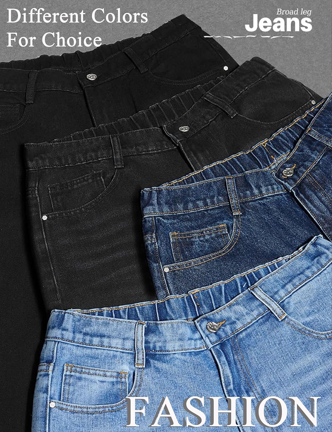 Y2k Baggy Jeans Mens Denim Jeans Wide Leg Pants Hip Hop Skater Jeans Oversized Vintage Streetwear - Image 6