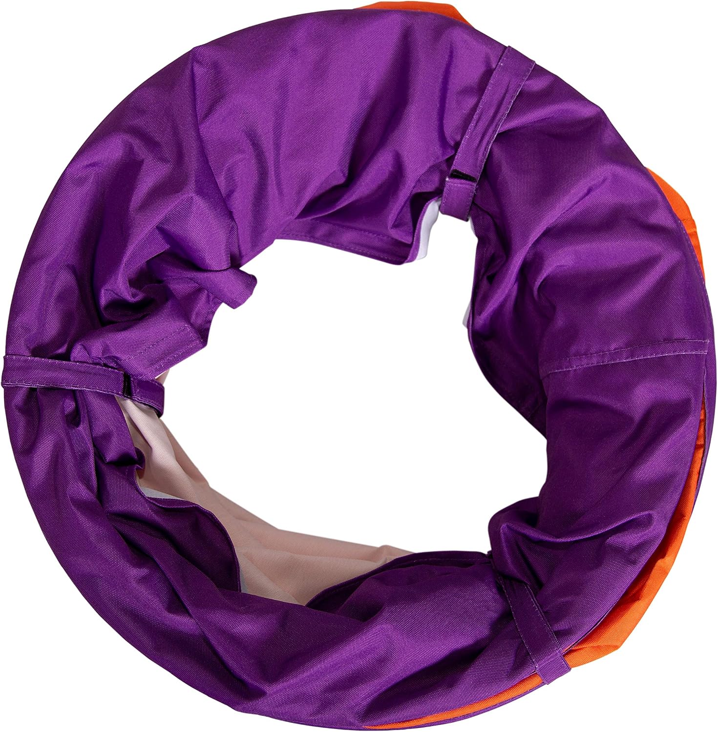 Pacific Play Tents 20509 Institutional Tunnel, 6' x 19" Diameter - Orange/Purple