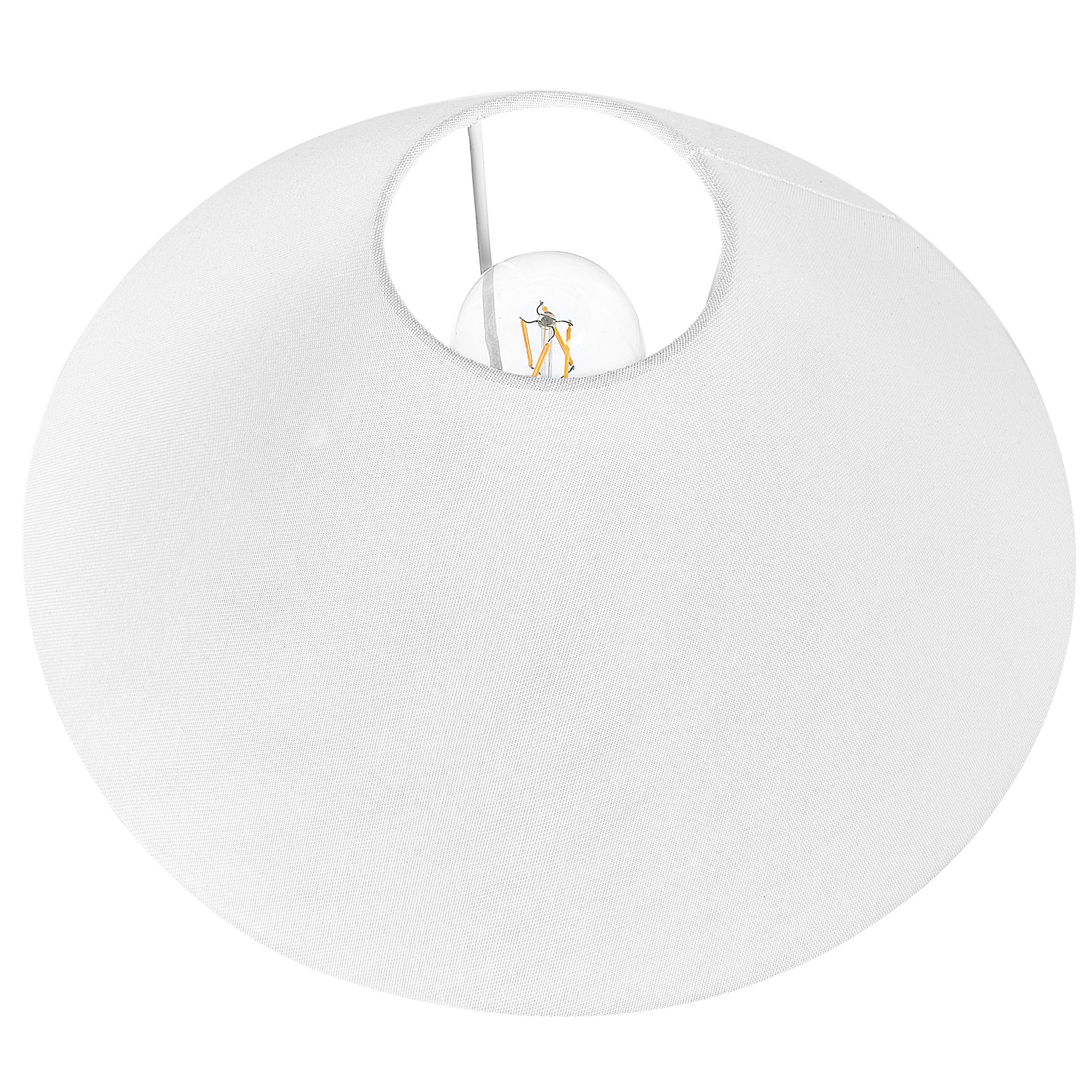 Beliani Nachttischlampe aus Keramik Weißer Schirm Handgefertigte Leuchte Beige und Blau Luchetti
