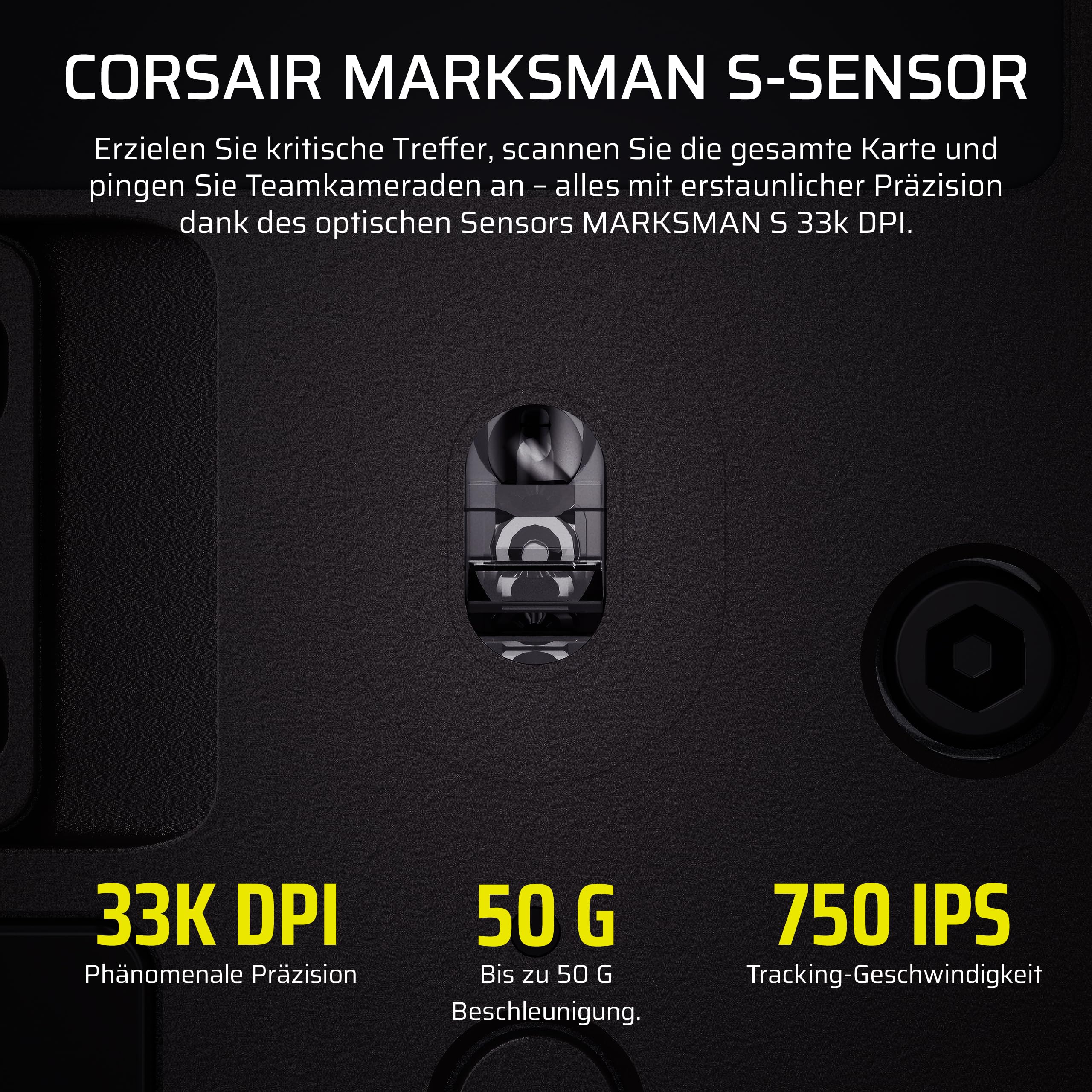 Corsair Scimitar Elite Wireless SE MMO Gaming Maus Gunmetal
