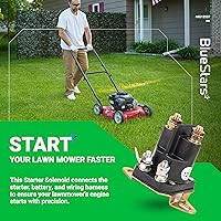 Vista 3 de BlueStars MIU12537 Solenoide de arranque - Compatible con John Deere S240 X300 X304 X305R X310 X320 X324 X350 X354 X360 X370 X380 X384 X390 X394