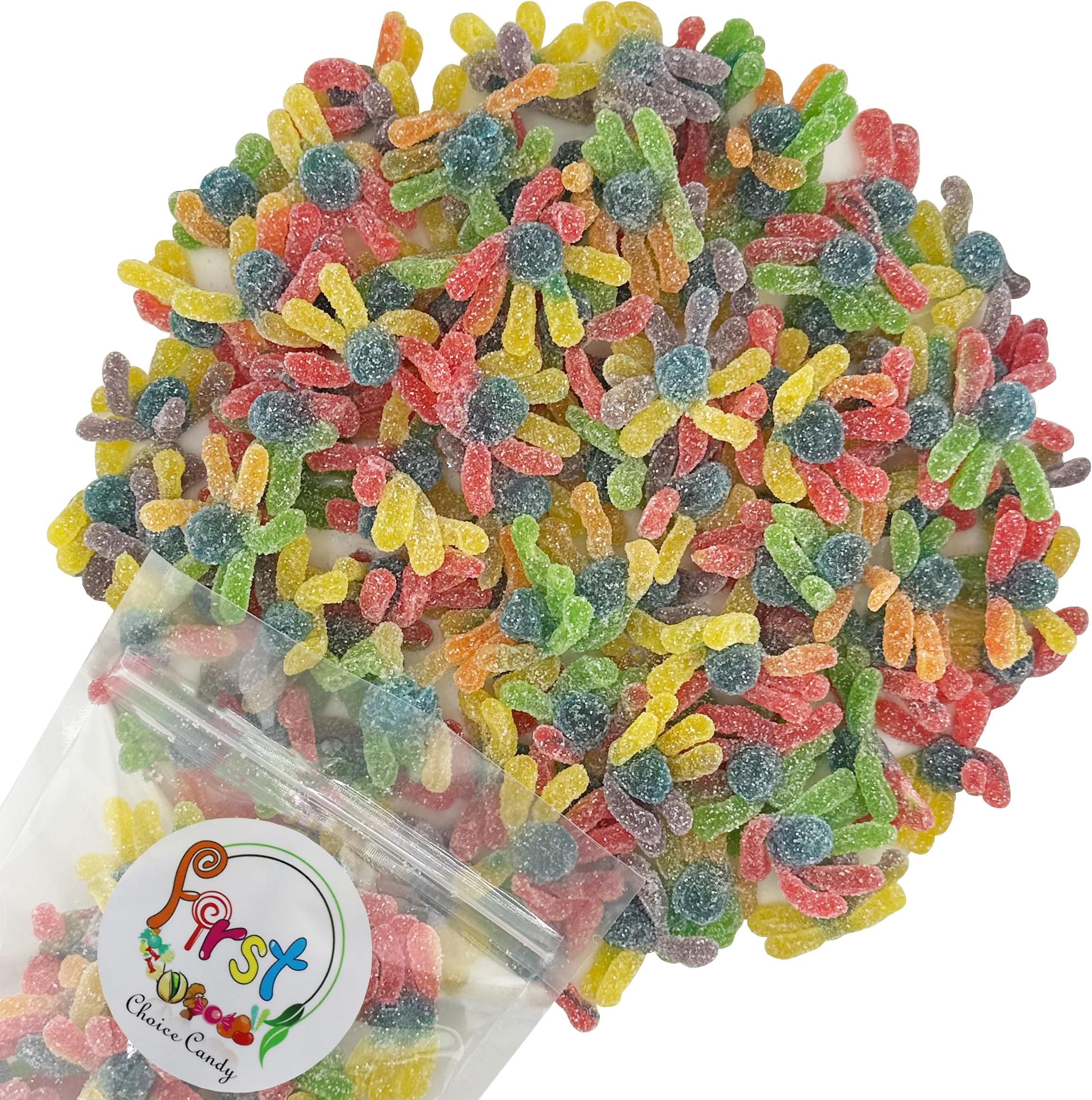 FirstChoiceCandy Sour Gummy Octopus (Sour Rainbow, 2.2 Pound (Pack of 1))