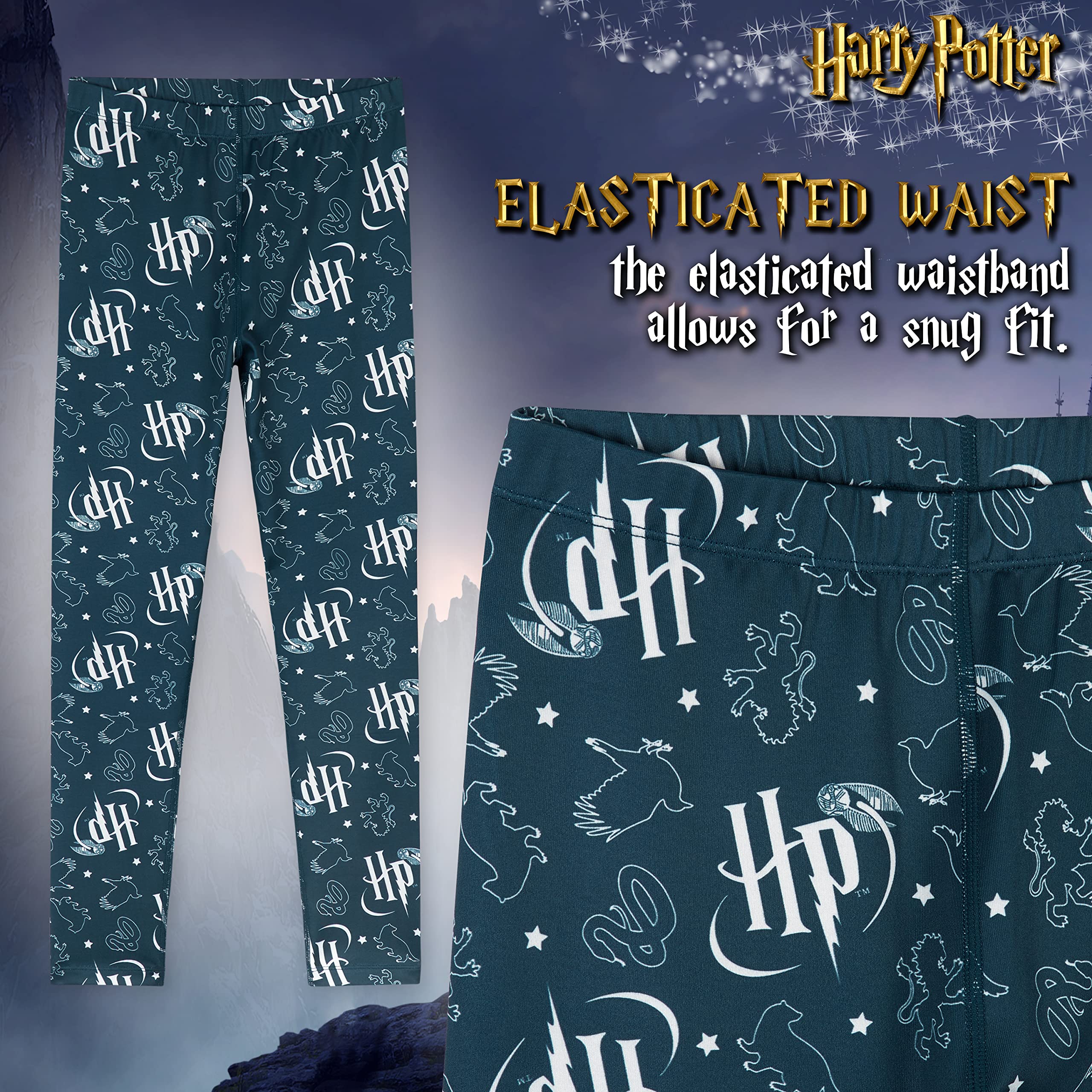 Harry Potter Dziewczęcy top na siłownię i legginsy zestaw treningowy taniec sportowy strój prezenty