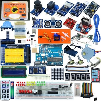 Starter Kit Compatible with Arduino Uno R3, the Most Detailed 50+ Lessons, Plus 40+ Background Knowledge Articles, Detailed Explanation, Compass, Gyro UK Professional Starter Kit