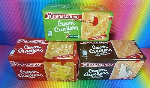 Miniatura 1 de PAPADOPOULOS GRECIA 3 PAPAÑOPOULOS VARIEDAD DE CRACKERS DE CREMA DE TRIGO Y Centeno X 6.17 oz