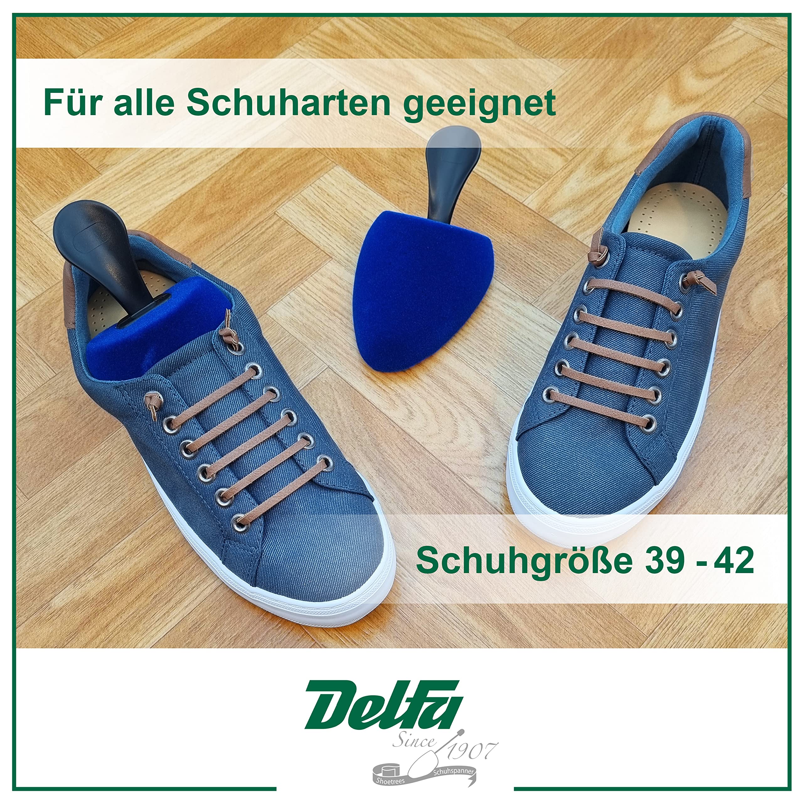 DELFA Samty Trotteurs - Horma universal para zapatos (talla 39-42), azul, 39-42