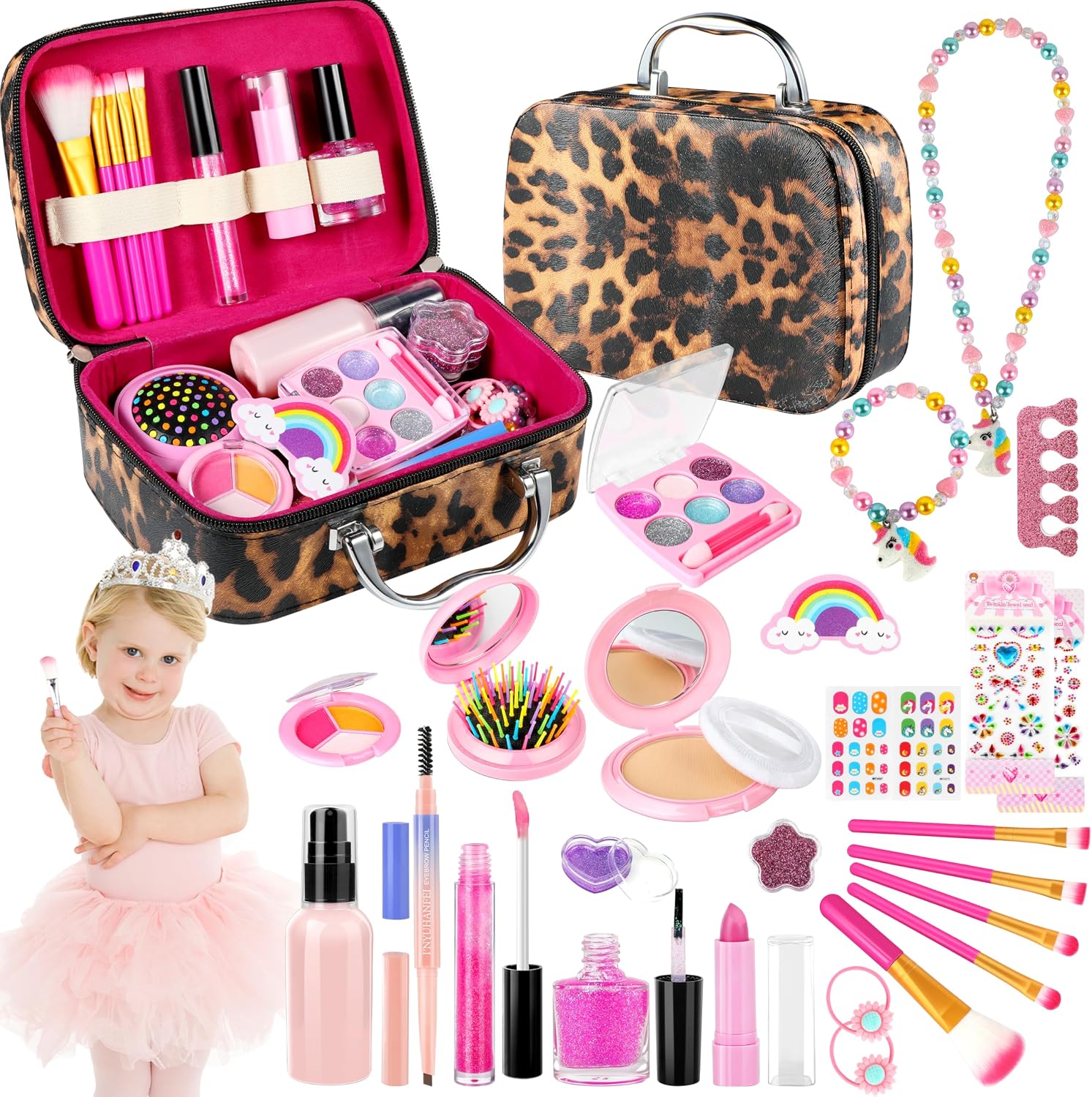 Amazon.com: Kids Makeup Kit for Girls Toys, Make up Sets for Girl ...