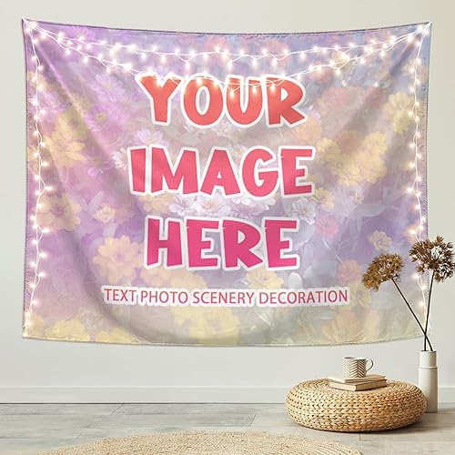 kakapiu Tapiz personalizado, póster personalizado, diseño de tus fotos, collage, decoración para colgar en la pared, bodas, hogar, regalos