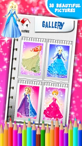 Livro de colorir para as princesas