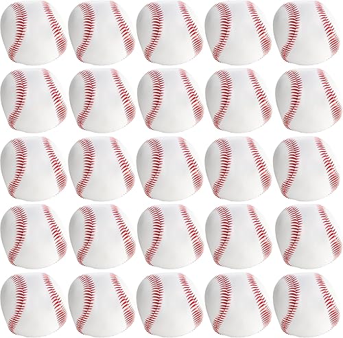 Bedwina Minipelotas de béisbol de espuma suave para el estrés, paquete de 24 unidades, pelotas deportivas de 2 pulgadas, pelotas temáticas de