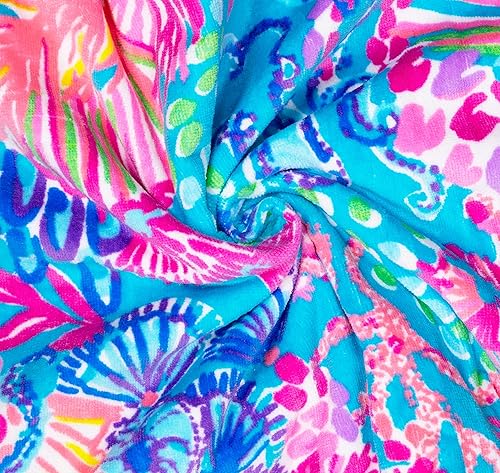 Miniatura 3 de Lilly Pulitzer Toalla de piscina de gran tamaño, 40 x 70 pulgadas, toalla de tela de rizo grande para adultos, Splendor in The Sand