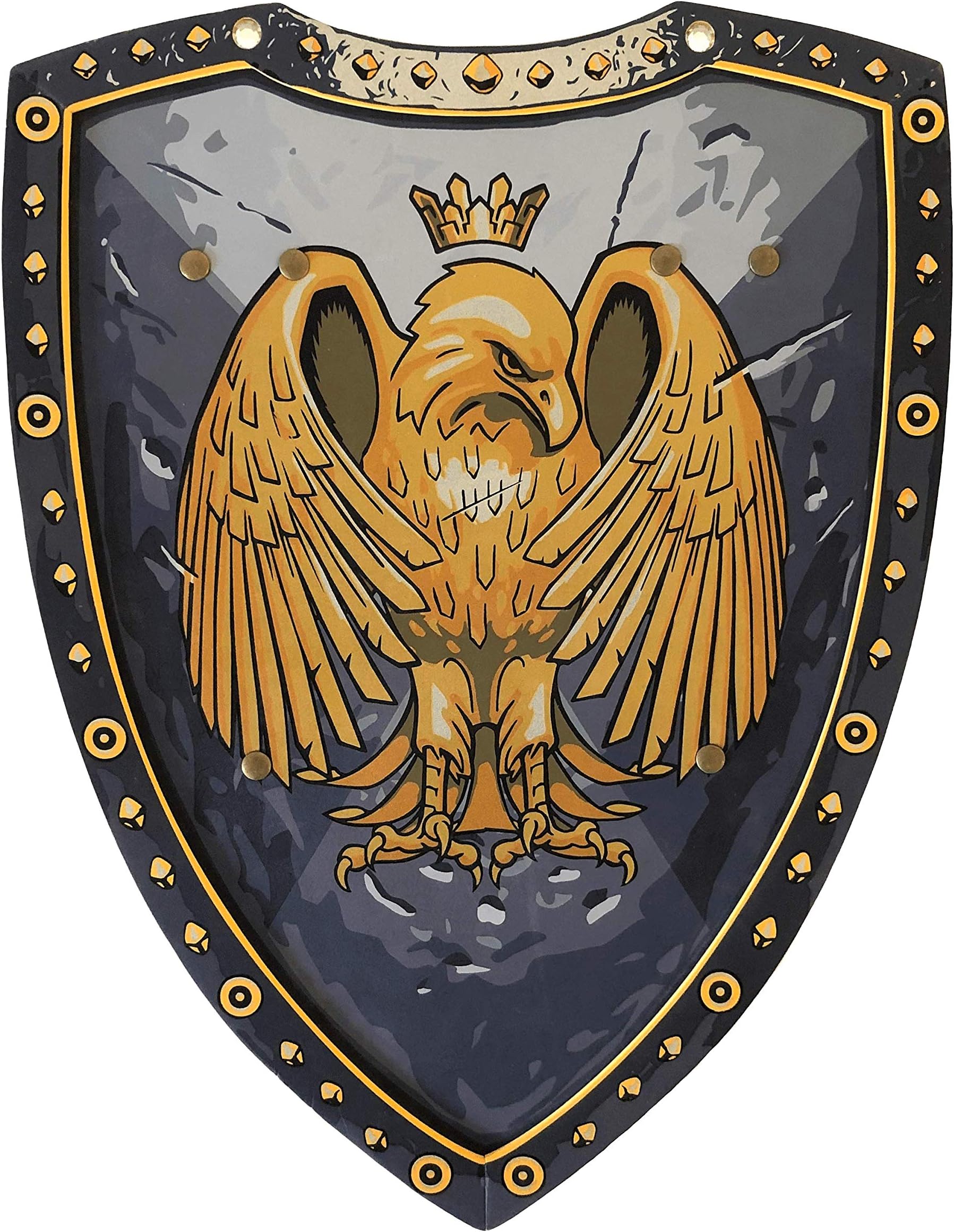 Liontouch - Golden Eagle Knight Shield - Age 3-8 Years | Medieval Pretend Play Foam Toy For Boys With Eagle Theme | Safe Weapon & Battle Accessory For Kid’s Dress Up & Costumes