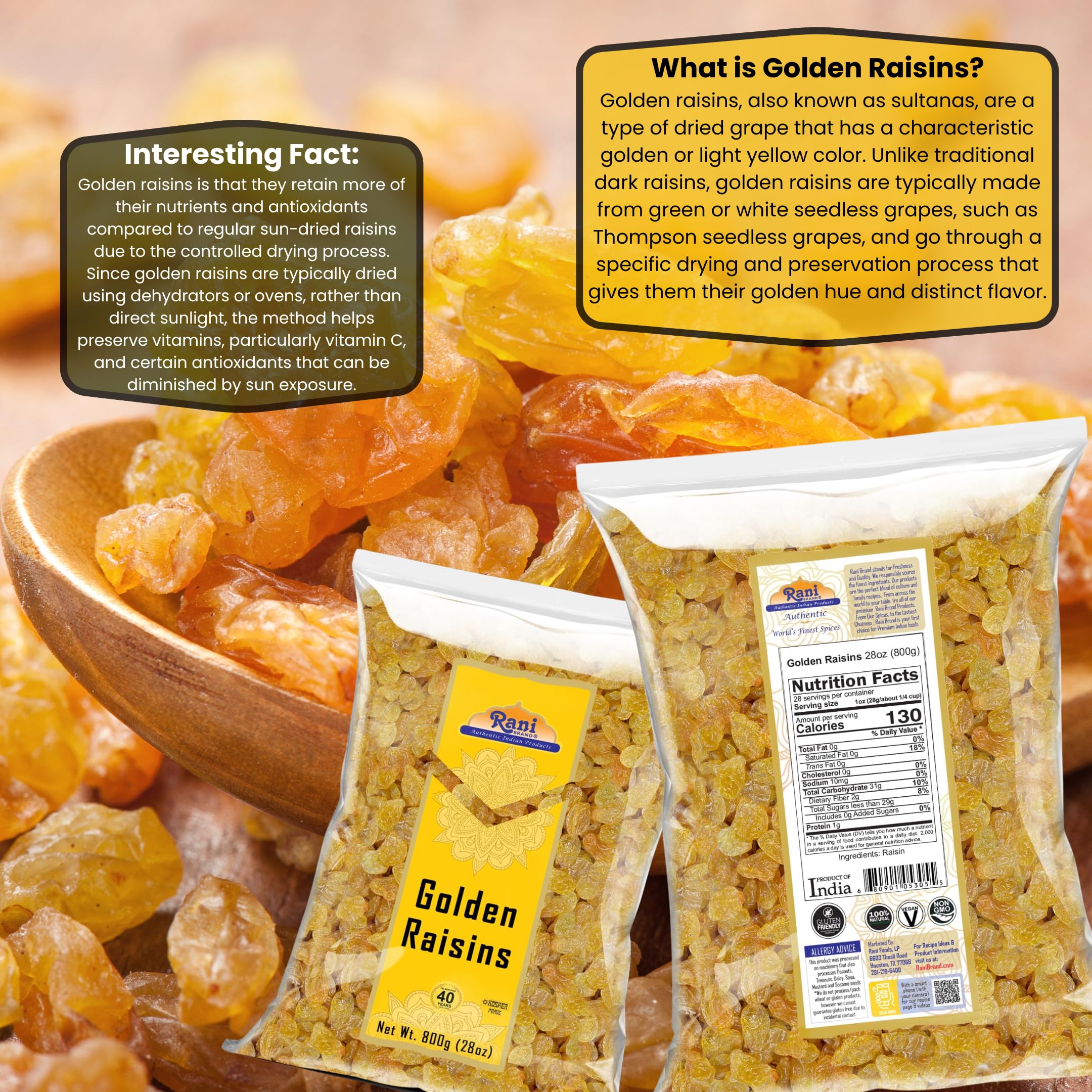 does raisins have glutathione Amazon.com: Rani Golden Raisins 28oz (800g) ~ All Natural | Gluten Friendly  | NON-GMO | Vegan