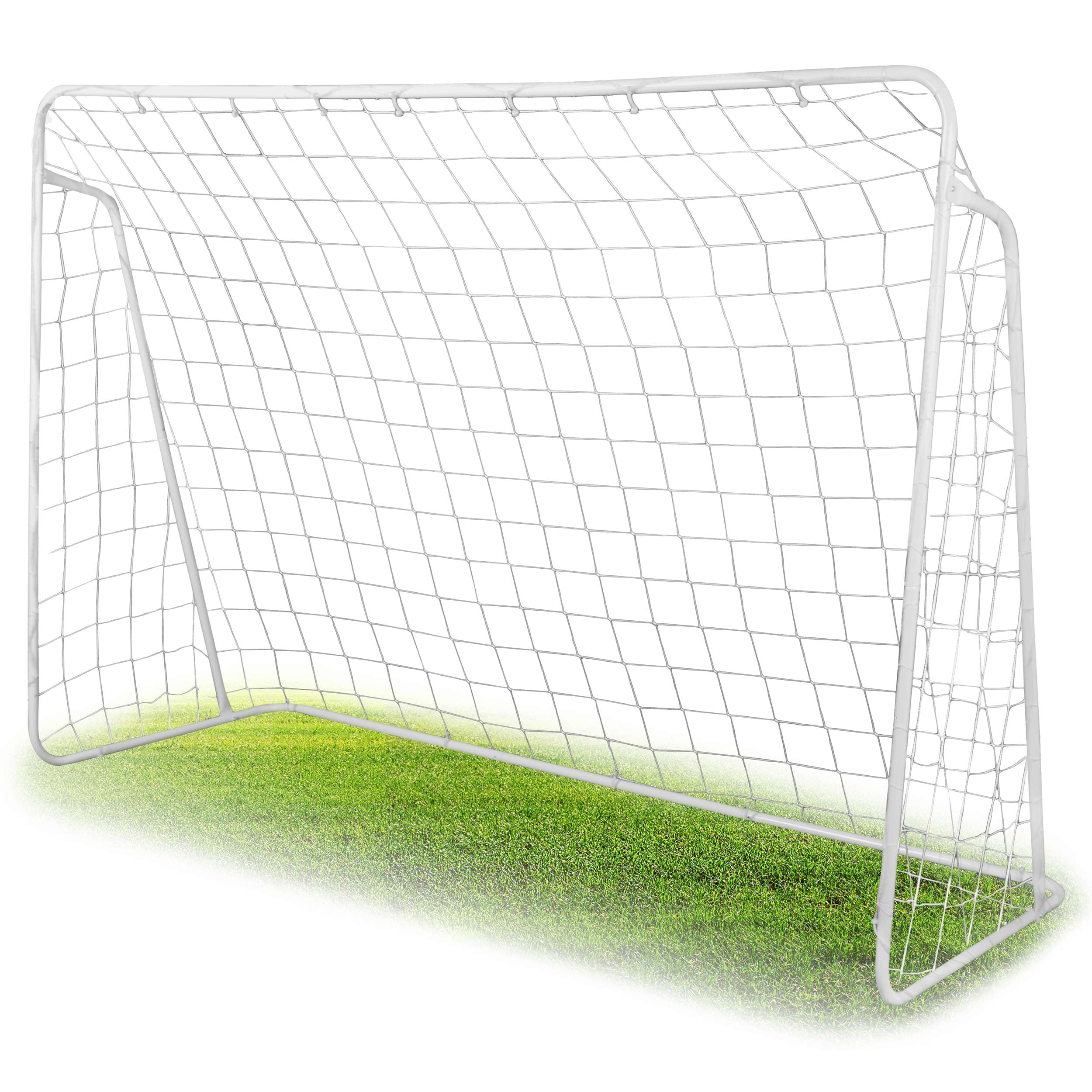 Neo-Sport Bramka Do Piłki Nożnej Dla Dzieci i Dorosłych Z Matą Celności 245 x 155 x 80 cm Biały