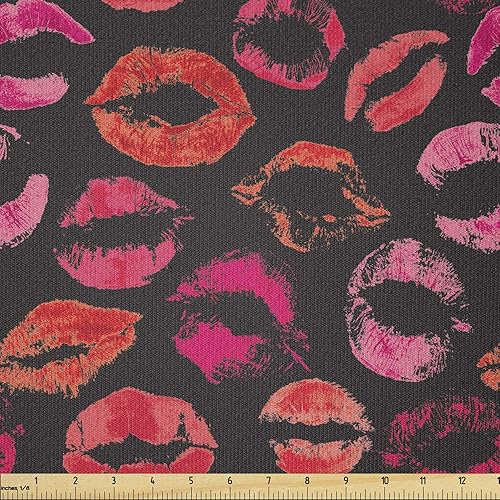 Miniatura 126 de Tela de panda Lunarable de The Yard, diseño de oso asiático con dibujos animados comiendo hojas y ramas, animal silvestre, tela decorativa para