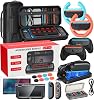 20 in 1 Switch 2 Accessories Bundle with Hard Carrying Case, Switch 2 Controller Charger, Screen Protector, Grips for Joy Con, Steering Wheels for Mario Kart, Clear Protective Cover Case(Gift Pack)