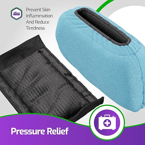 Miniatura 4 de Acolchado de muletas prémium para muletas  Cojines de muleta para debajo del brazo  Almohadillas azules  Se adapta a muletas estándar