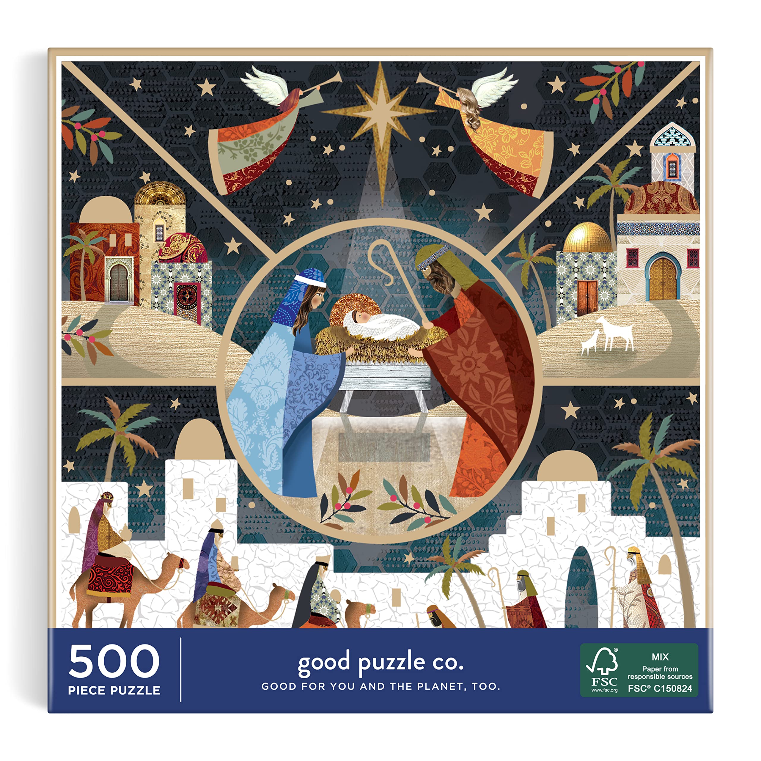ストレイシープ　The Holy Night　聖夜　ジグソーパズル　500ピース Amazon.com: Galison Good Puzzle Co. Holy Night 500pc Puzzle : Toys