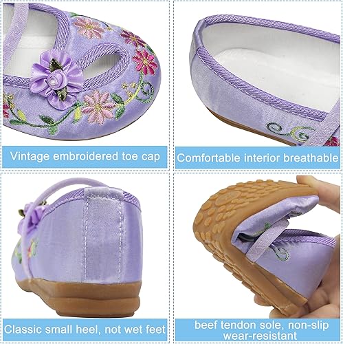 Miniatura 8 de Encanto Mirabel Isabela - Zapatos para niñas disfraz de cosplay bordado de Mary Jane zapatos de ballet