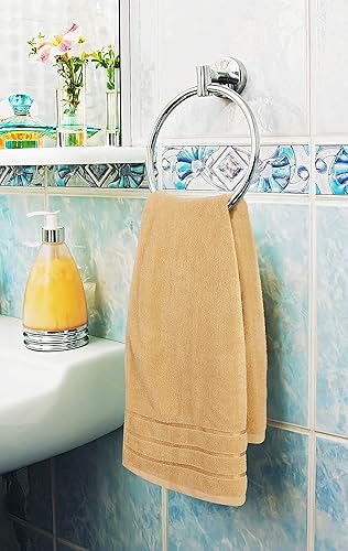 Miniatura 4 de Utopia Towels - Juego de 8 toallas de baño con rayas de viscosa de algodón hilado en anillo de17.70 ozyd, toallas altamente absorbentes, juego de 8