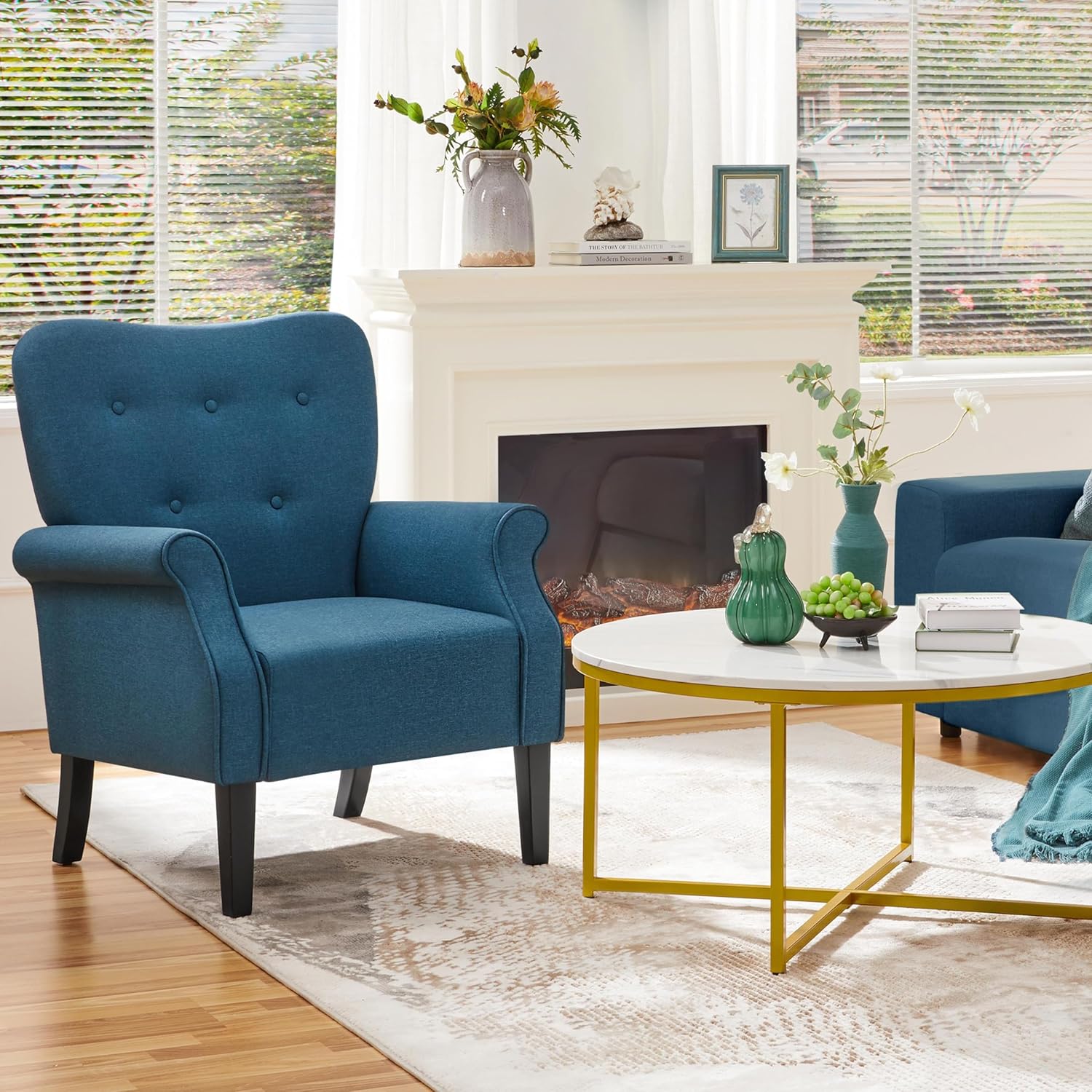 Armchair placed in a living room setting