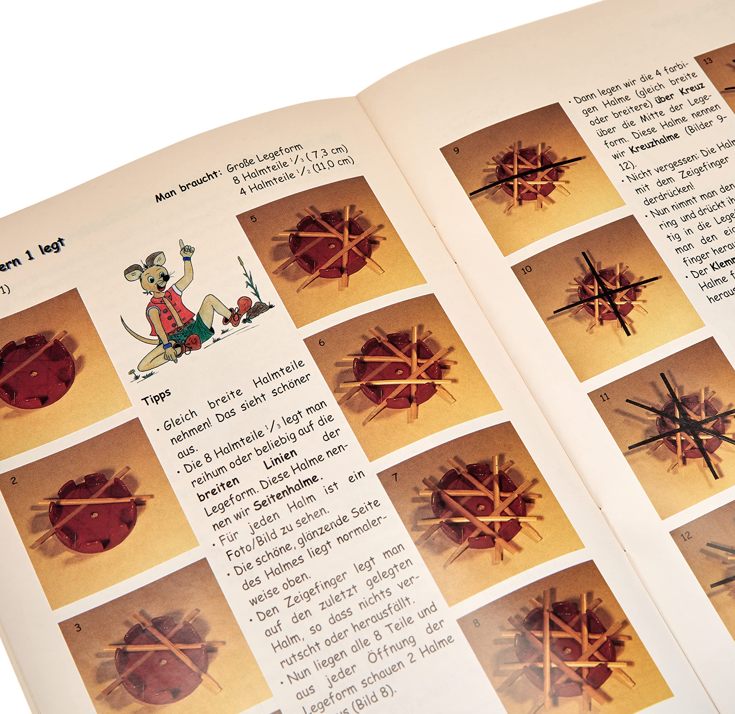 Image secondaire de Kit complet de paille étoile GLOREX pour créations manuelles