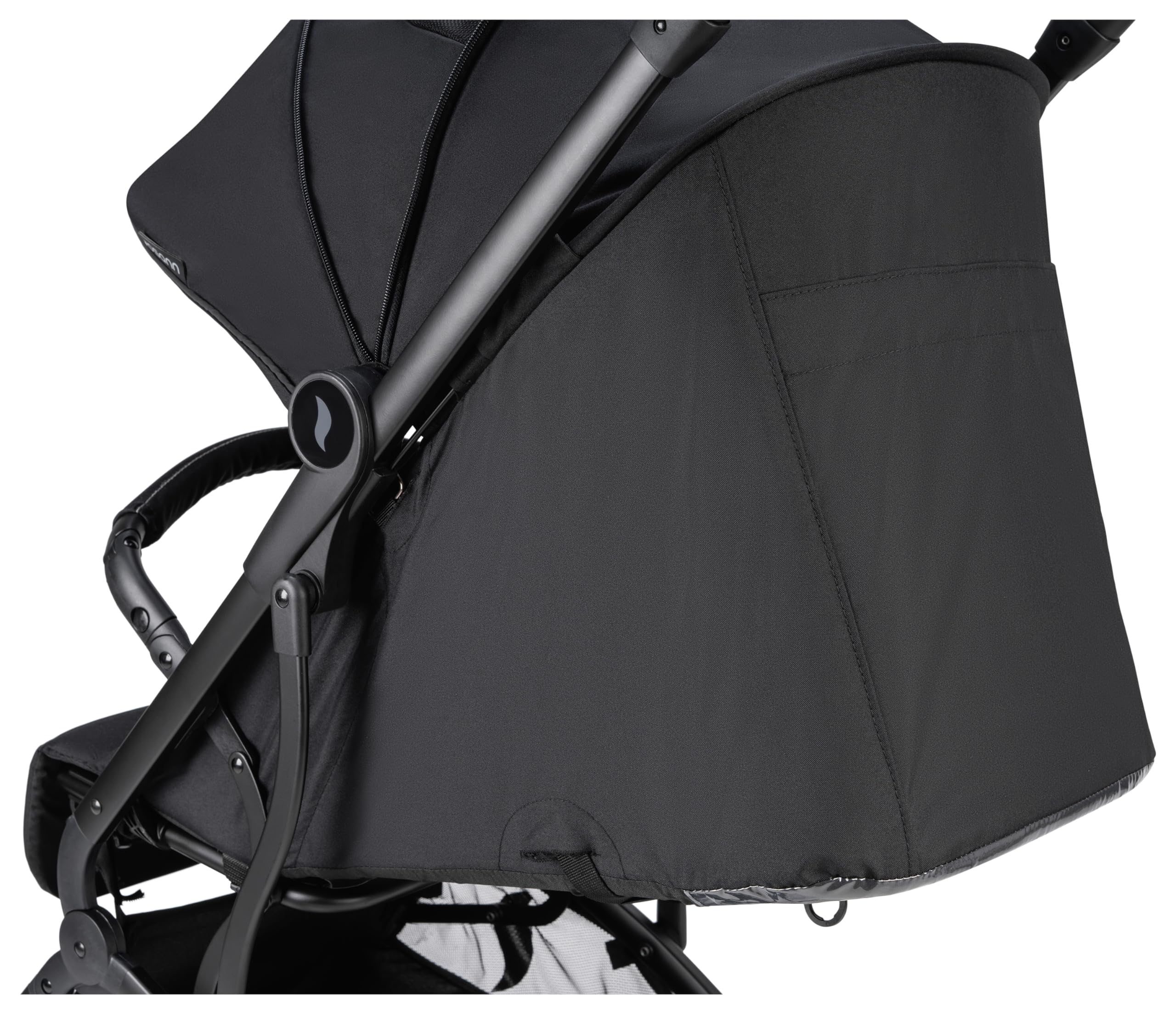 OSANN - Passeggino neonato/bambino Vegas - 0-22 kg - 48 x 100 x 83 cm - Compatto con sospensioni, visiera parasole, zanzariera, parapioggia e adattatore per seggiolino auto - Grigio argento