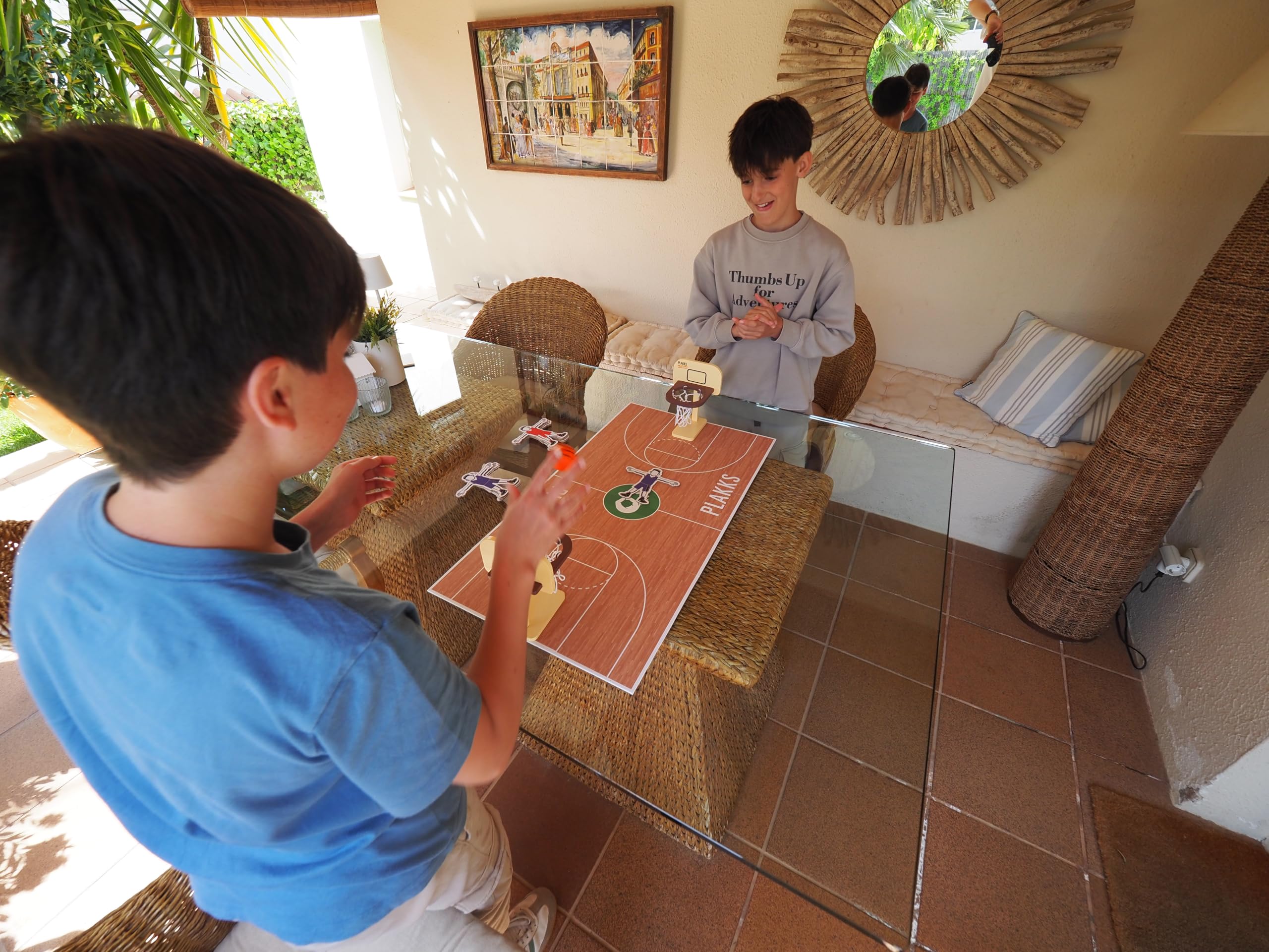 PLAKKS Basketball Juego de Mesa de Baloncesto para Niños y Adultos 2 Jugadores