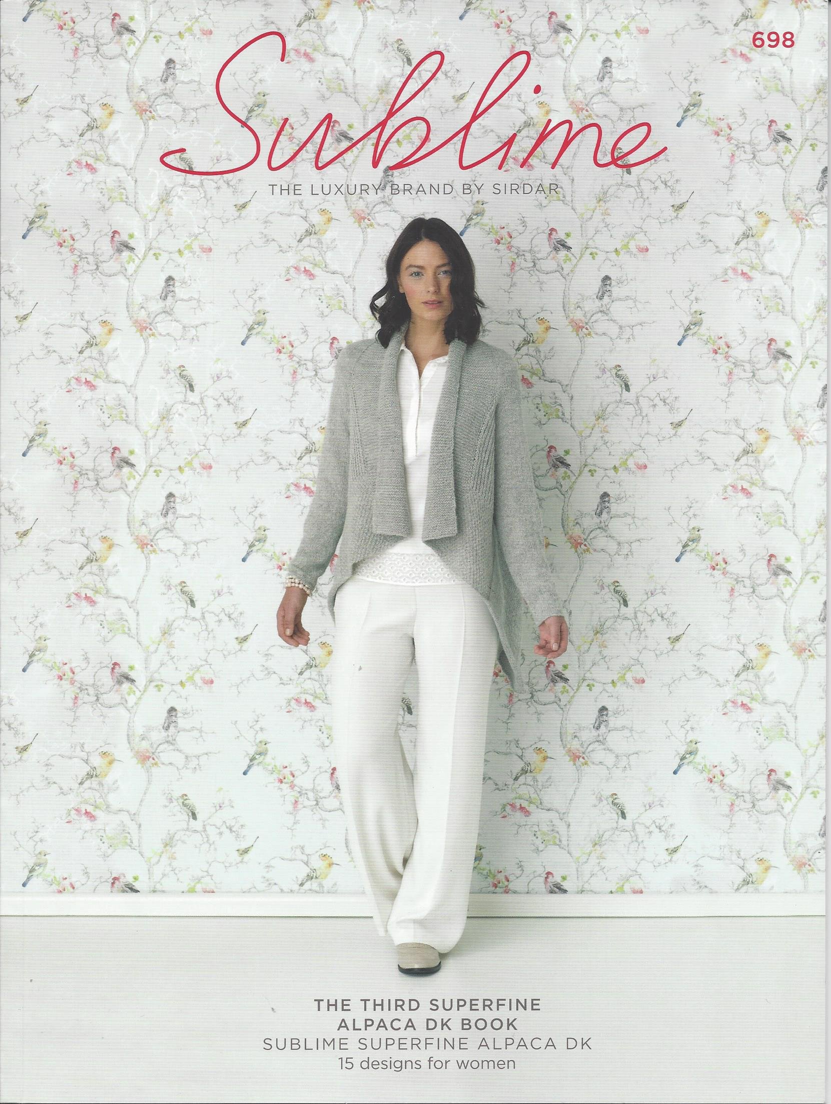 Sublime Knitting Pattern Book - 698 The Third Superfine Alpaca DK Book