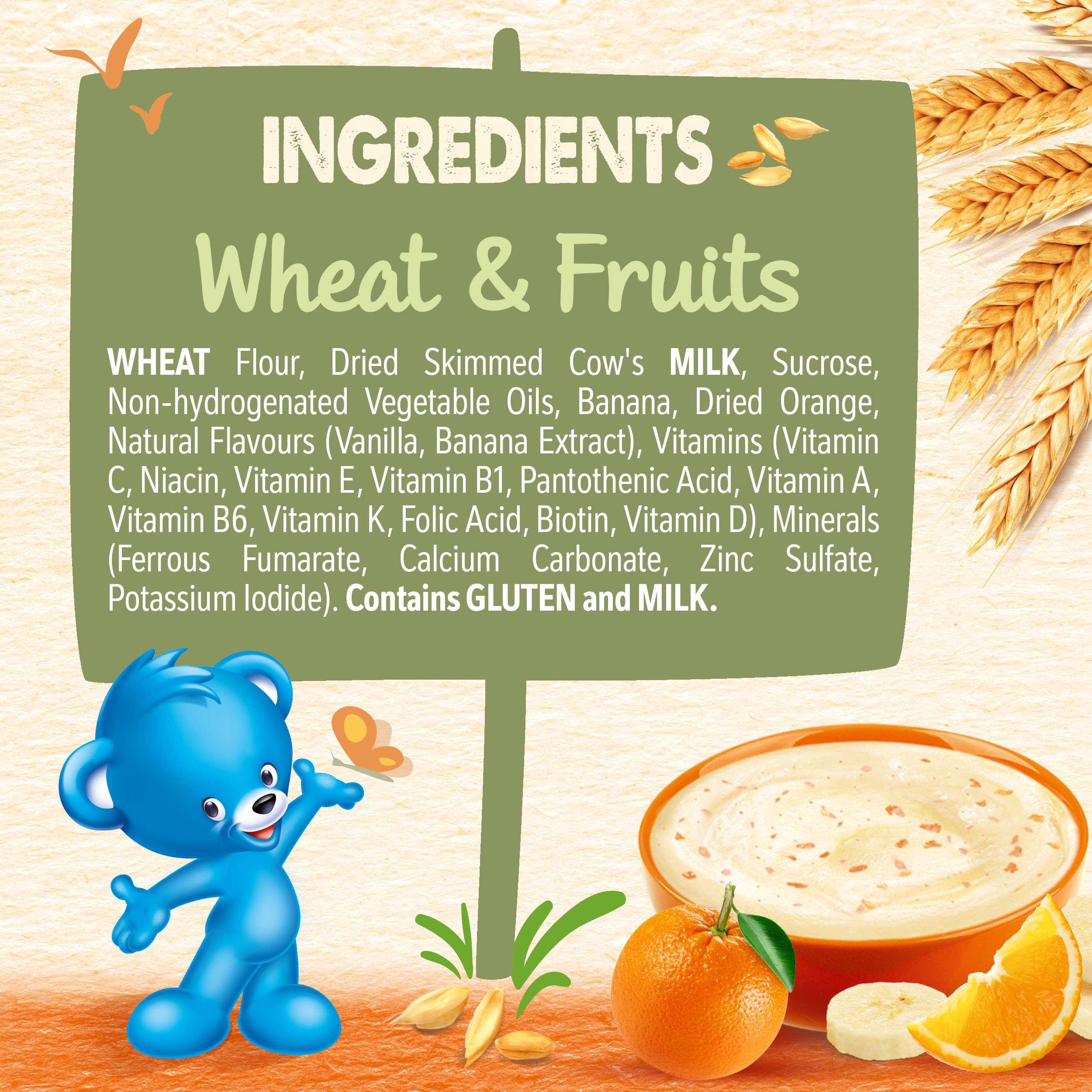 CERELAC Fruits Infant Cereal – Wheat-Based Baby Cereal with Mixed Fruits, from 6 months, 400g Pack | cerelac fruits, baby cereal mixed fruit, infant cereal 6 months